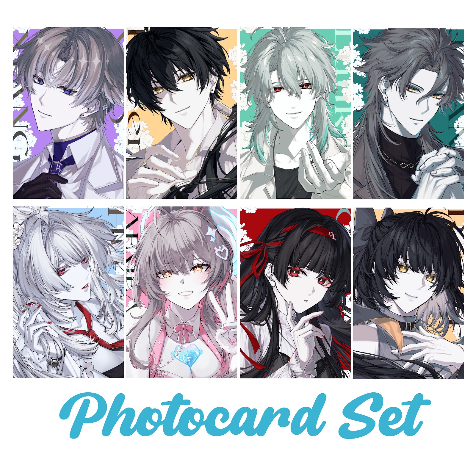 Wuthering Waves Photocard Set ( Male & Female ) by Karbiter ( Hisurii & Yuki Azuya )