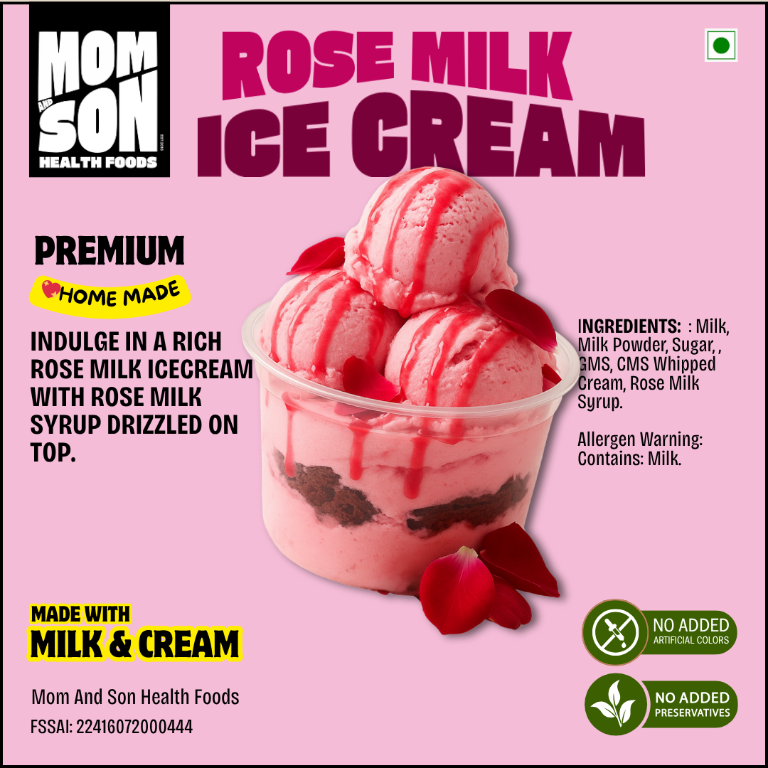 Rose Milk Ice Cream