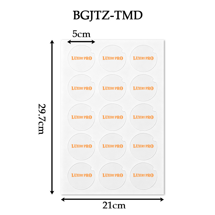 Adhesive stickers - transparent base