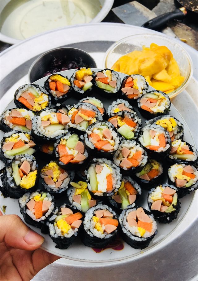 Cơm Cuộn Hàn Quốc Cho Bữa Sáng