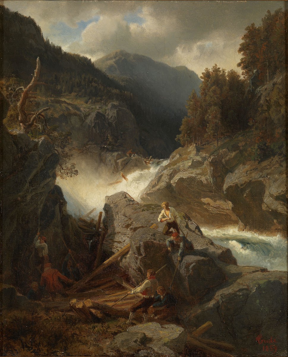 Waterfall in Hallingdal 1859