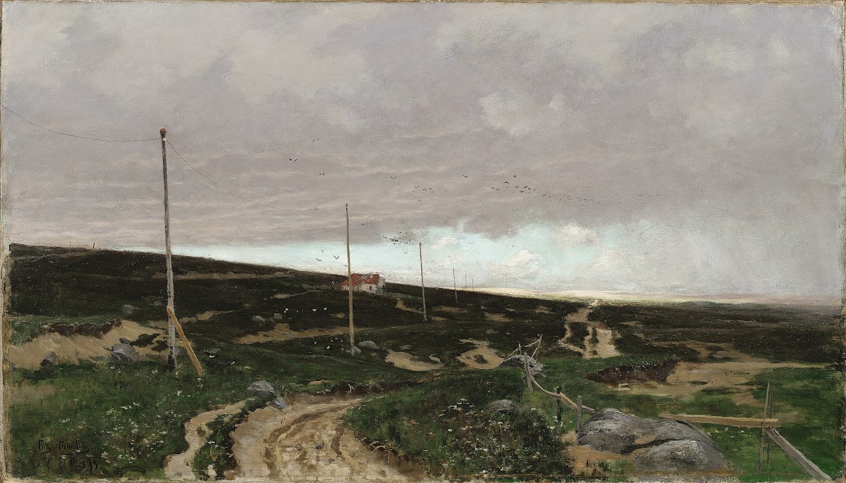 On the coast Motif from Jaeren Norway 1879