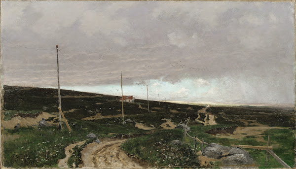 On the coast Motif from Jaeren Norway 1879