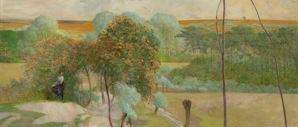 Landscape with rowanberry right hand section of the triptych Go to the streams 1