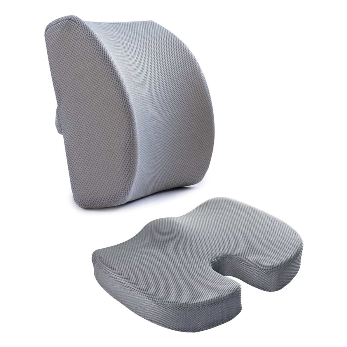 Gel seat cushion with memory foam, 45×36×7 cm