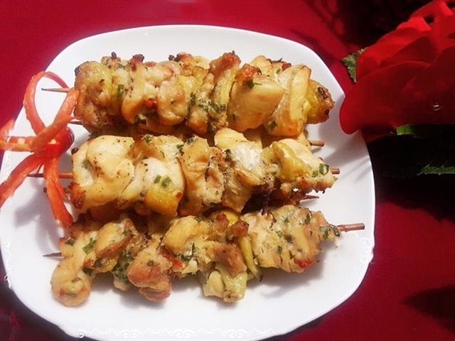 Gà Xiên Nướng