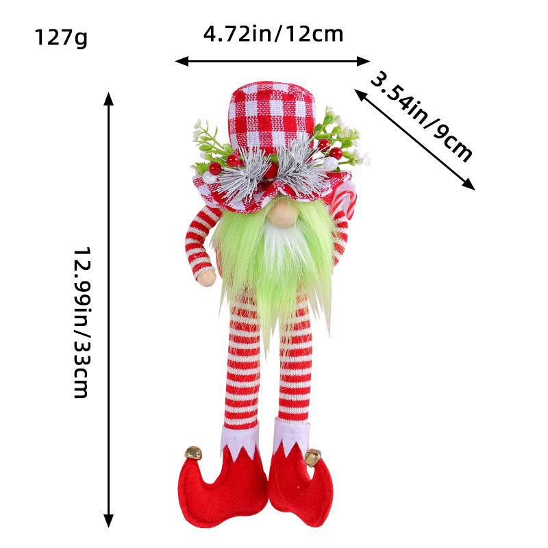 Christmas gnome with long legs