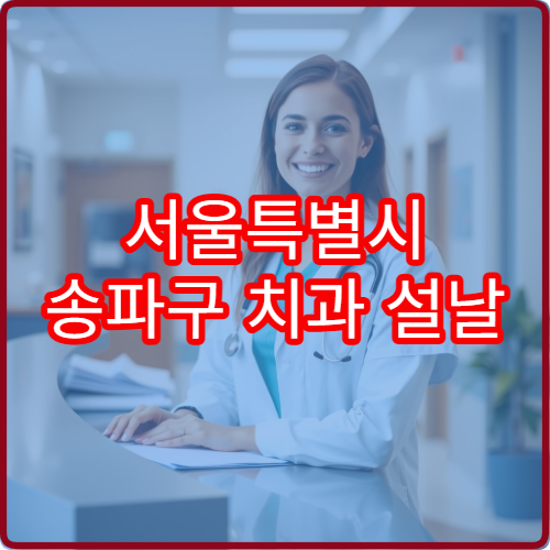 서울특별시 송파구 치과 설날 명절 연휴 진료 병원 충치·치통 응급 치료 가능