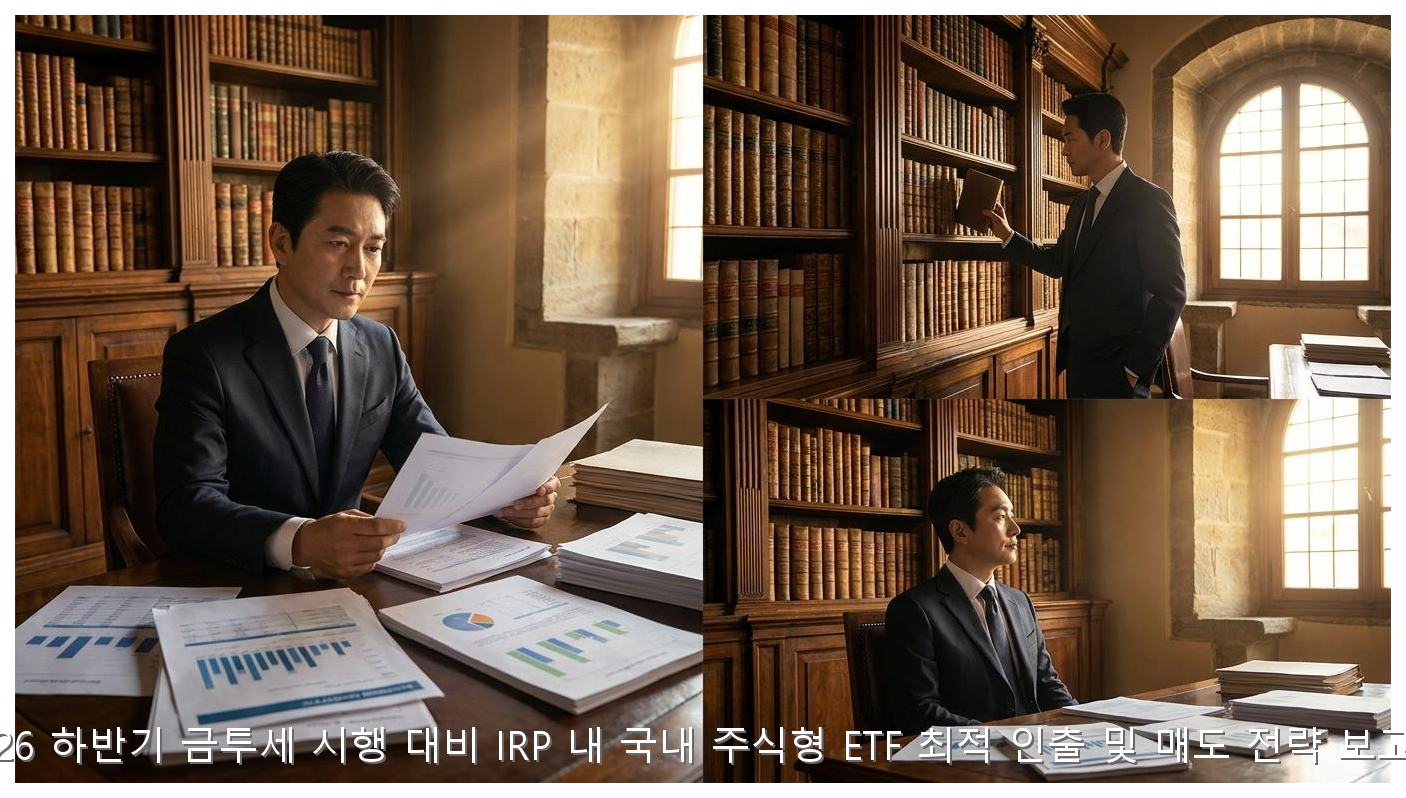 2026 금투세 대비 IRP ETF 매도 전략 핵심 안내 및 분석 인포그래픽 (2)