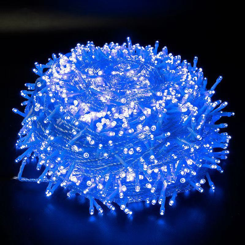 LED string lights with eight flashing effects, 10–50 m