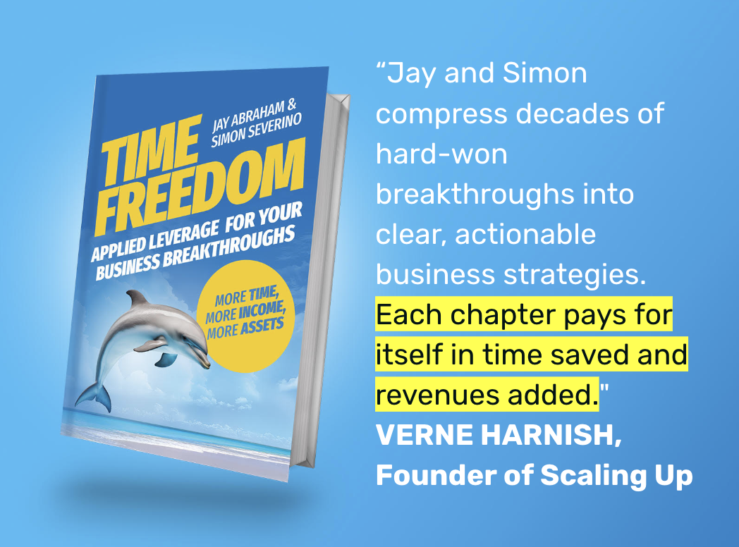 Time Freedom book cover with Verne Harnish endorsement quote