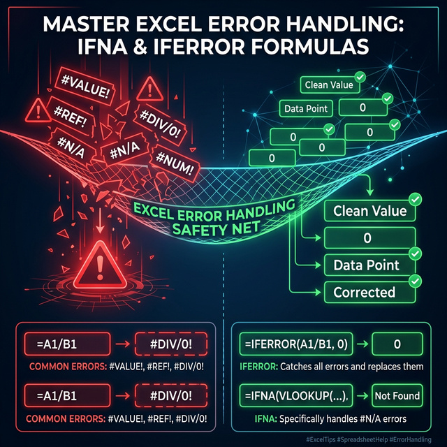Hàm IFERROR, IFNA Và Xử Lý Lỗi Thông Minh Trong Công Thức Excel