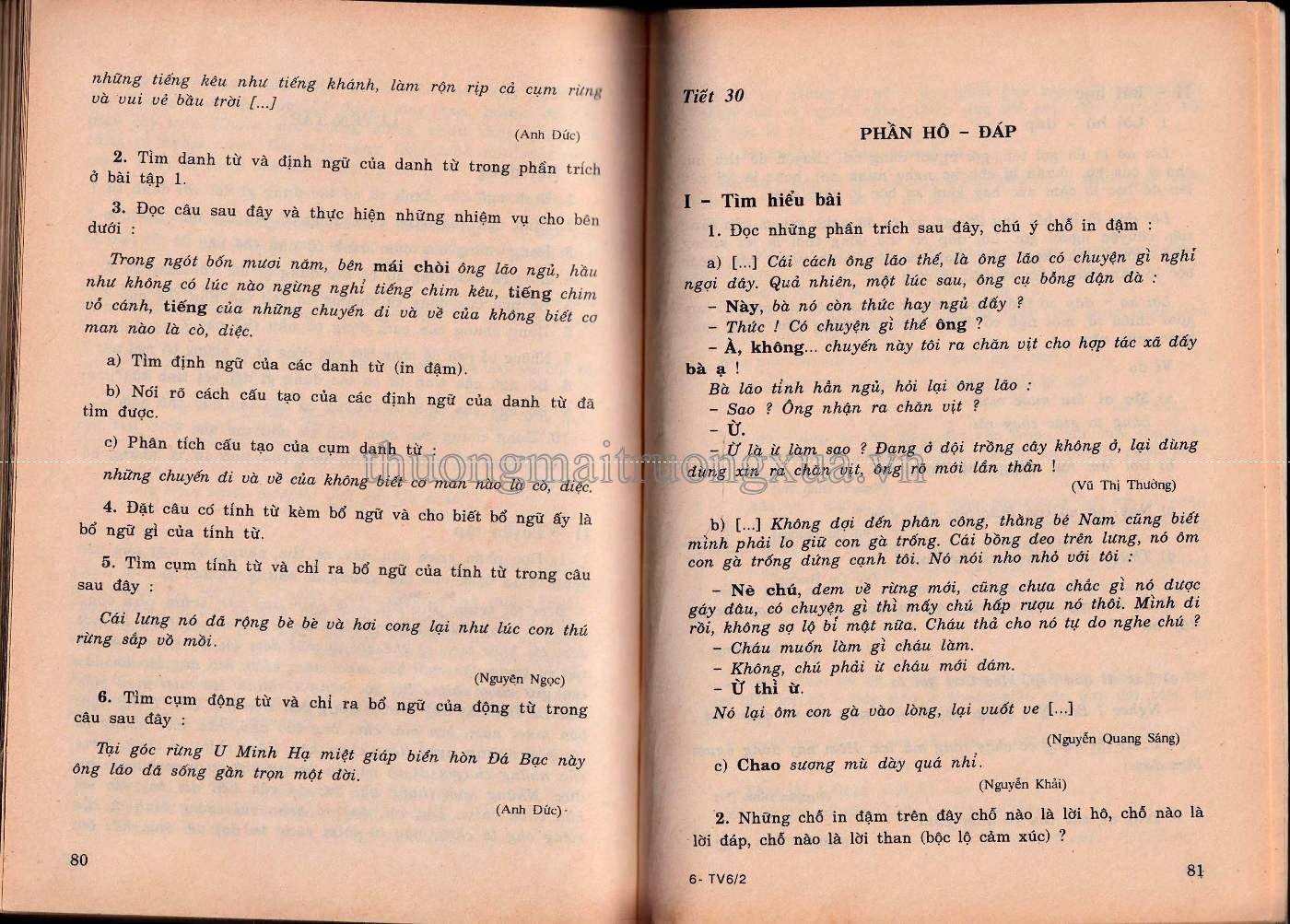 Tiếng Việt 6 (tập 2 1999) - Trang 40