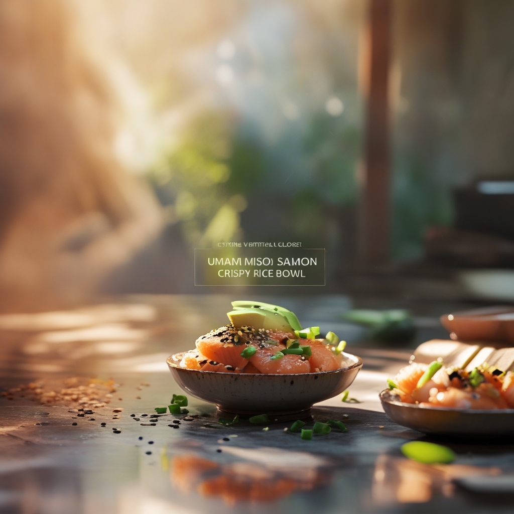 Umami Miso Salmon & Crispy Rice Protein Bowls