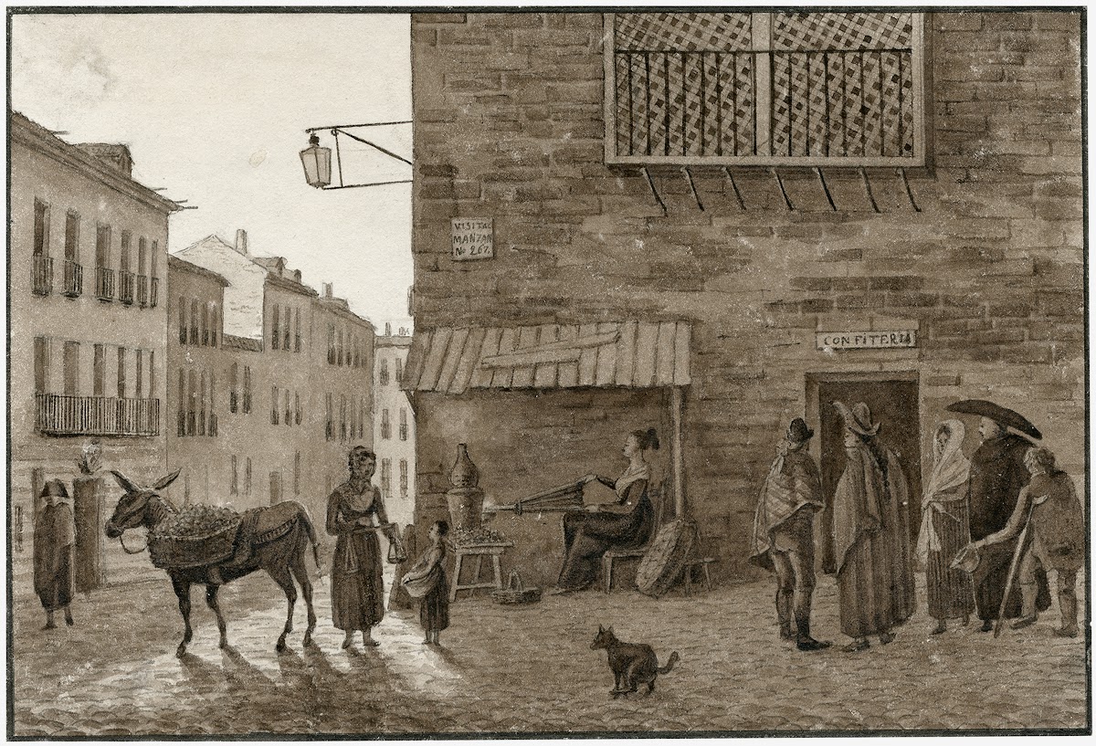 Straatgezicht te Madrid