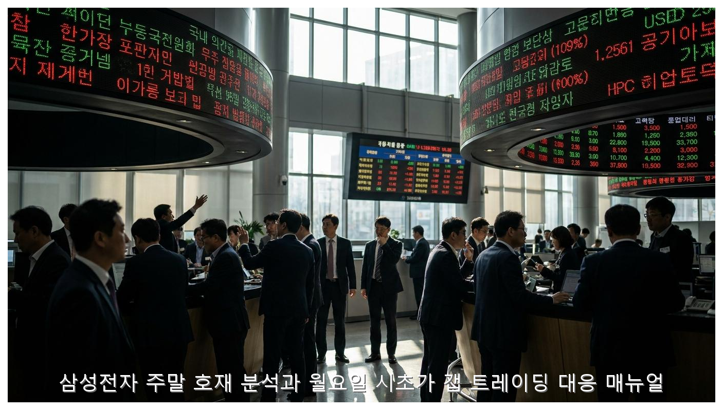 삼성전자 주말 호재 분석과 월요일 시초가 갭 트레이딩 대응 매뉴얼 핵심 안내 및 분석 인포그래픽 (7)