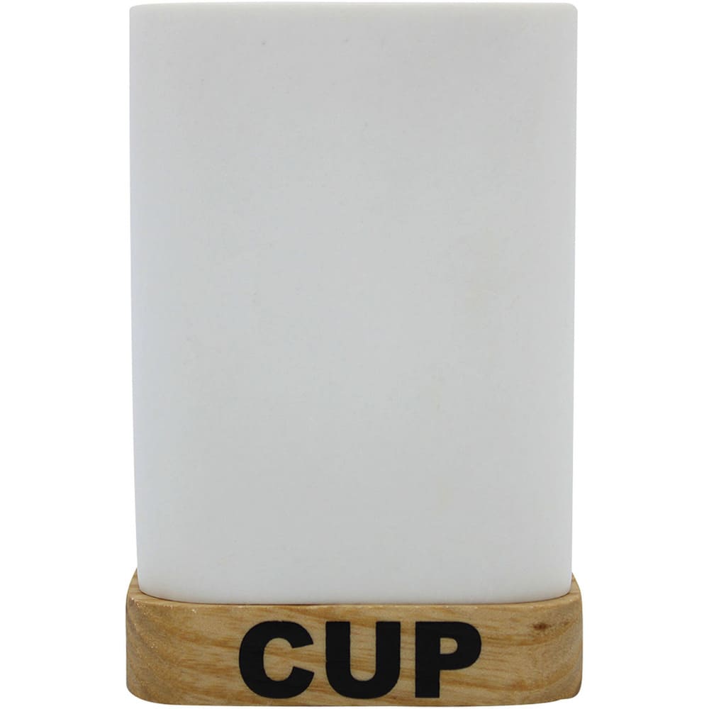 Vaso de poliresina Distinto™ “Cup” con bambú