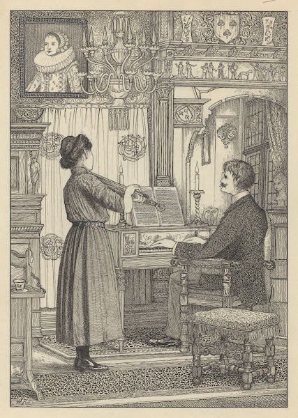 Musicerende man en vrouw 1887   1916