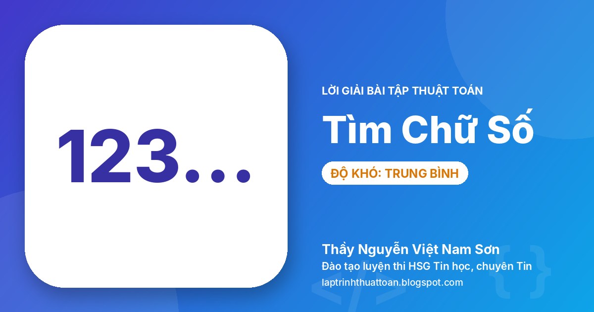 Tìm Chữ Số (CHUSO2)