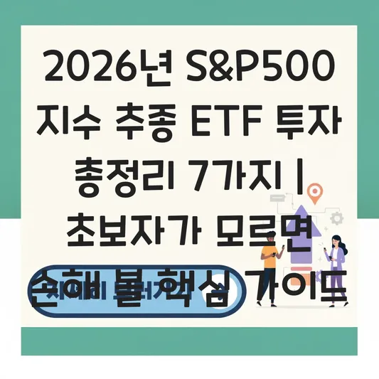 S&P500 지수 추종 ETF 종류 및 투자 수익률 대표 이미지