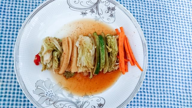 Kim Chi Cải Thảo Với Ớt Bột Huế