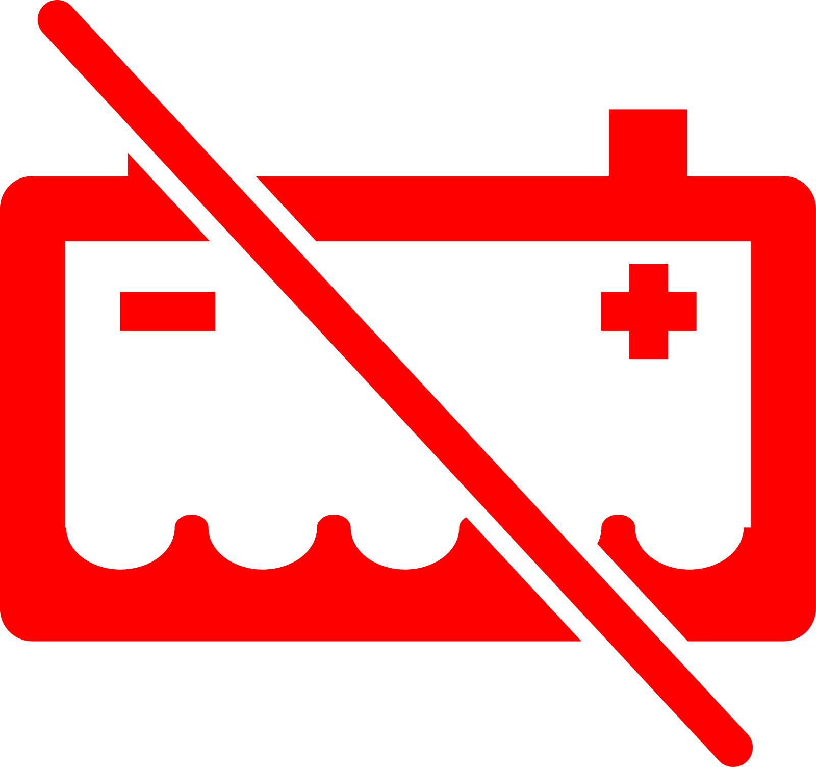 red battery dashboard warning light