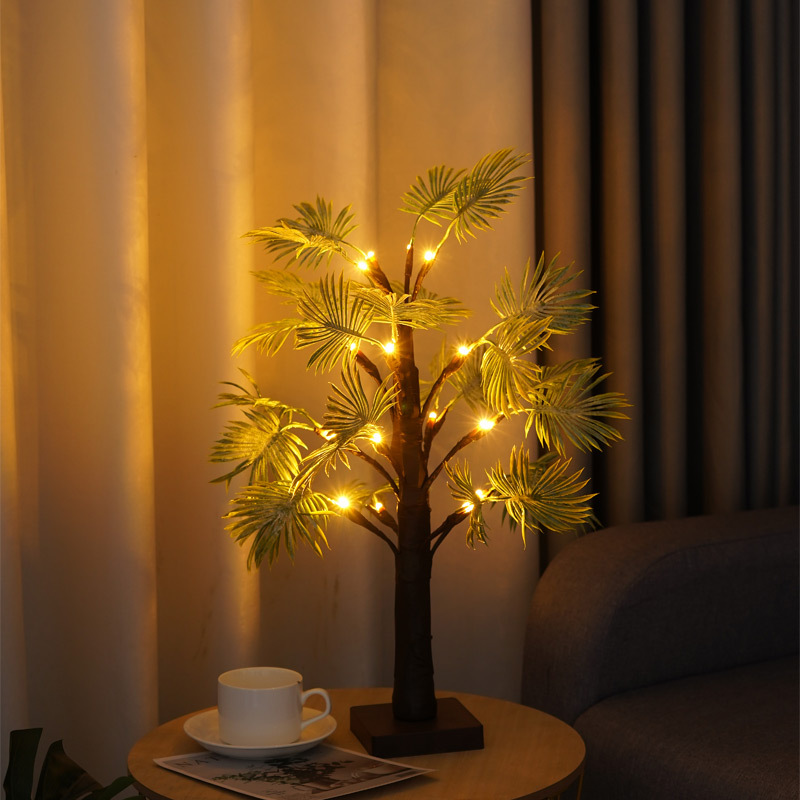 LED-Baumleuchte mit Blatt-Design, 55 cm