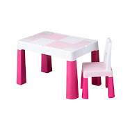 Дитячий комплект стіл та стілець Tega Multifun 1+1 рожевий