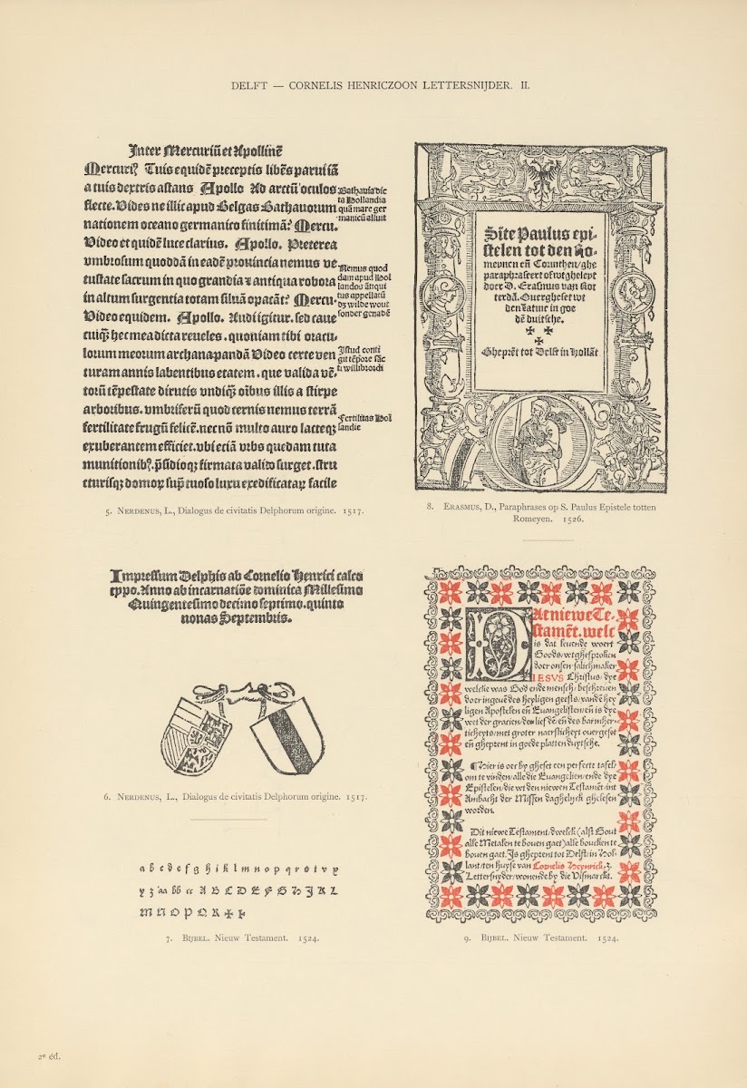 Lart typographique dans les Pays Bas pendant les annees 1500 a 1540 Pl041 1926