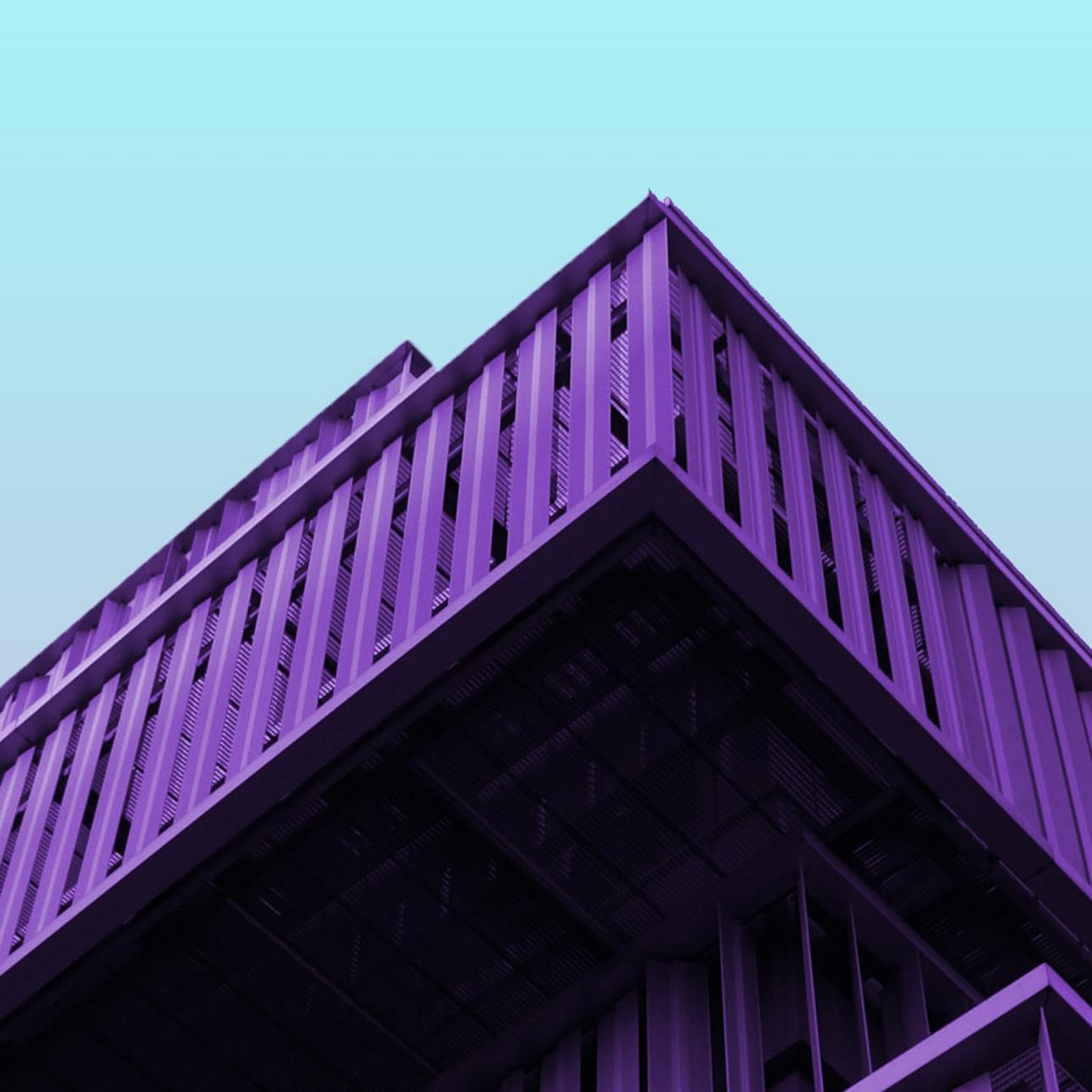 Download Minimalist Purple Architecture Full HD iPhone