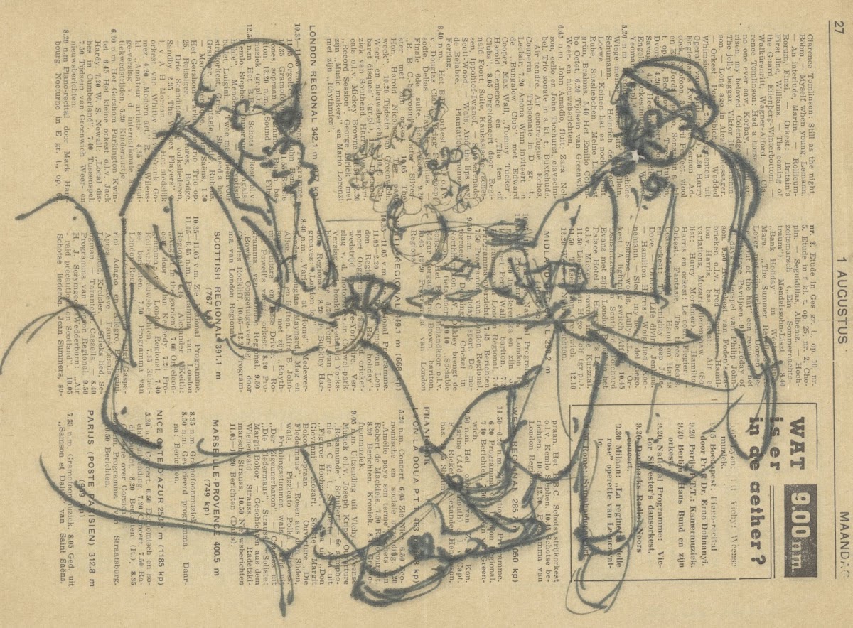 Man en vrouw kaartend 1989