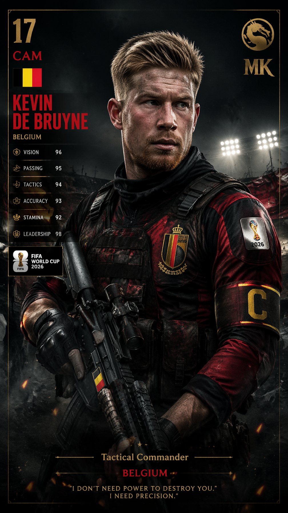 Bélgica Kevin De Bruyne Mortal