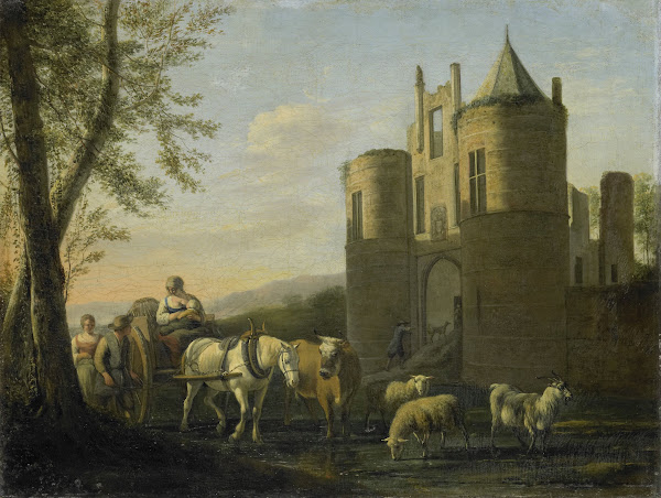 The Main Gate to Egmond Castle 1670   1698