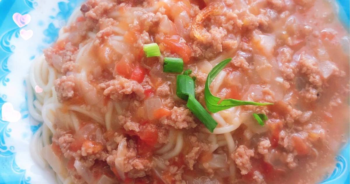 Mì spaghetti kiểu baby 👶🍝 🍝
