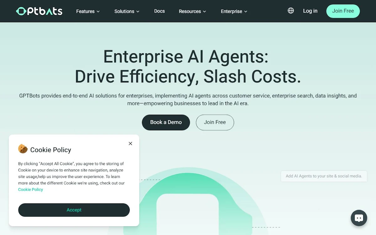Captura de GPTBots.AI