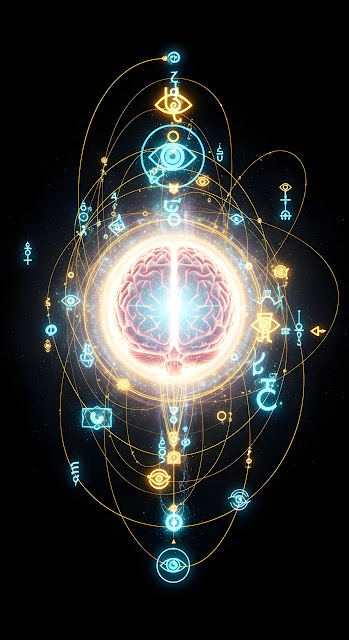 Esoteric Brain Consciousness Diagram Mystical Symbols - Free mobile Wallpaper
