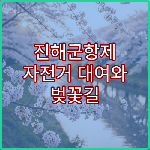 진해군항제 자전거 대여와 벚꽃길 라이딩 추천 코스