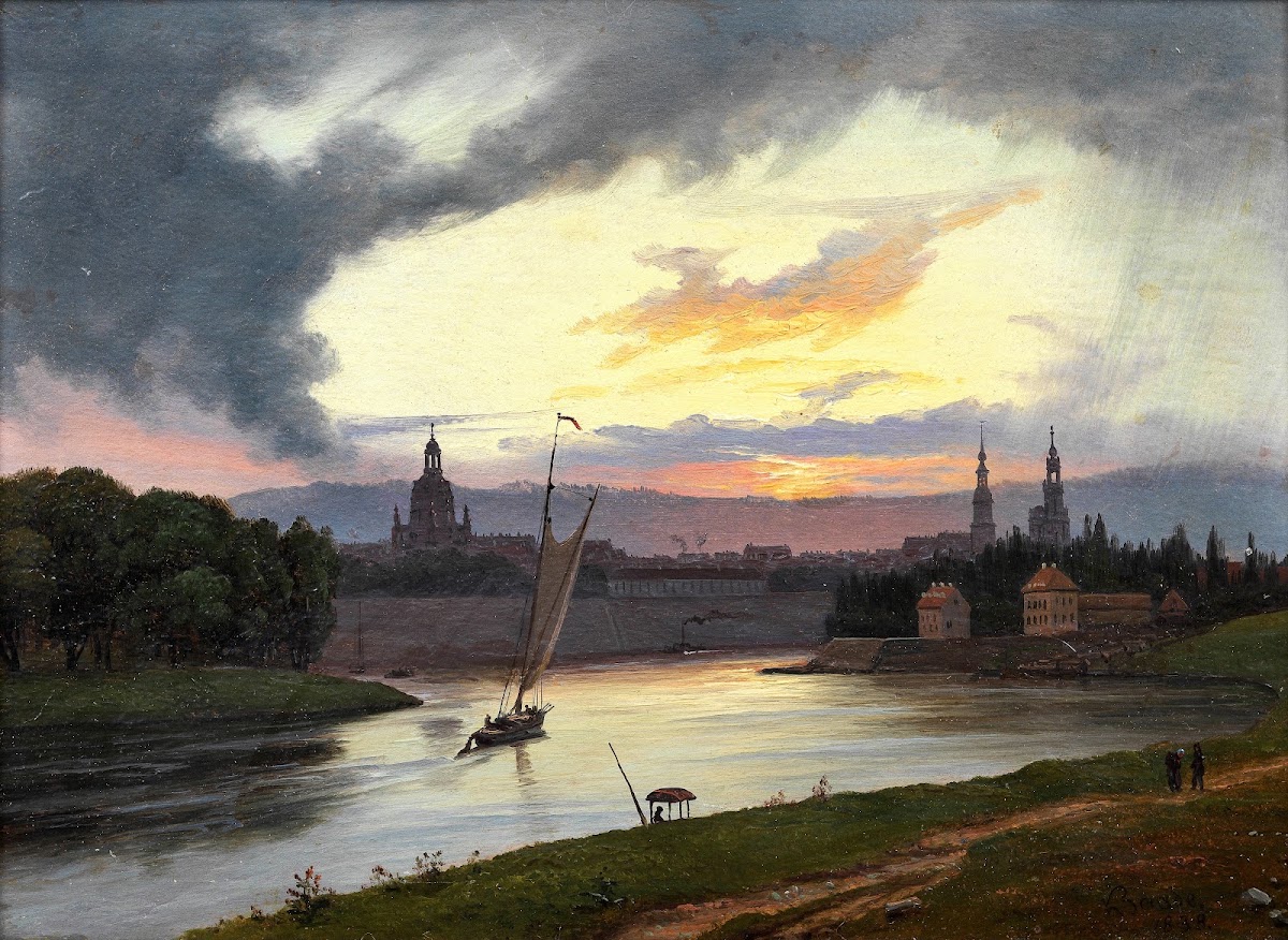 Dresden at Sunset 1838