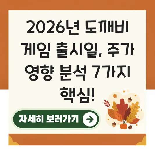 도깨비 게임 출시일 주가 영향 분석