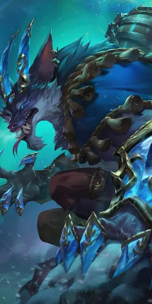 Volibear, League of Legends, Aurora, Freljord 8K Wallpaper Background