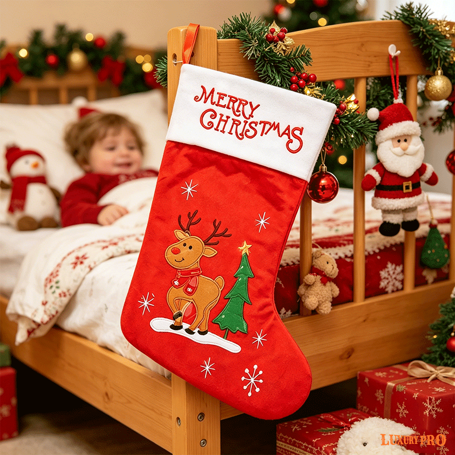 KHU Full-Print Christmas Stocking