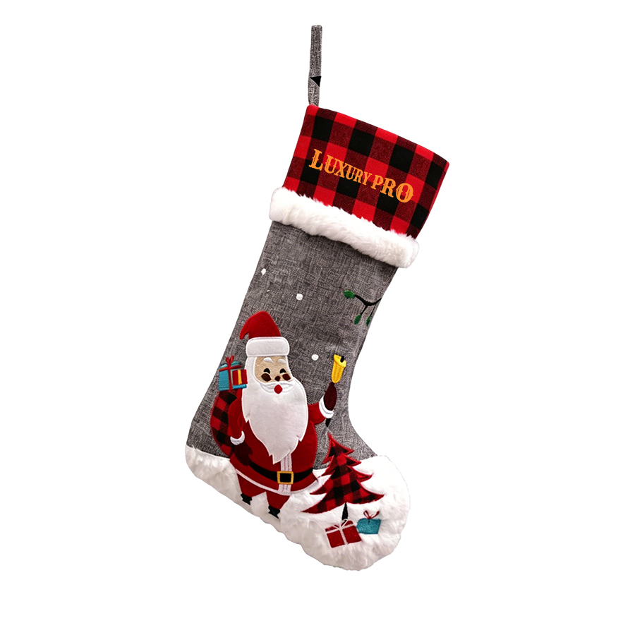 2D Embroidered Christmas Stockings