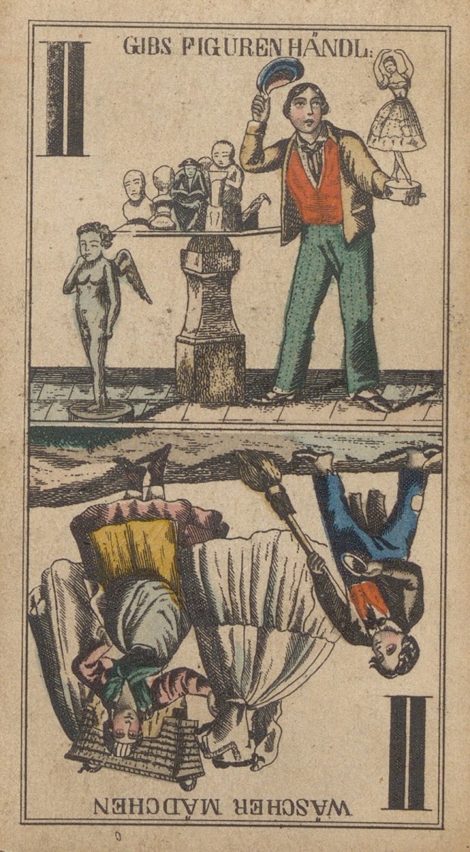II Wäscher Mädchen  Gibs Figuren Händl 1850