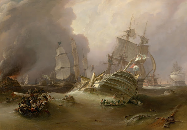 The Day after the Battle of Trafalgar Securing the Prize