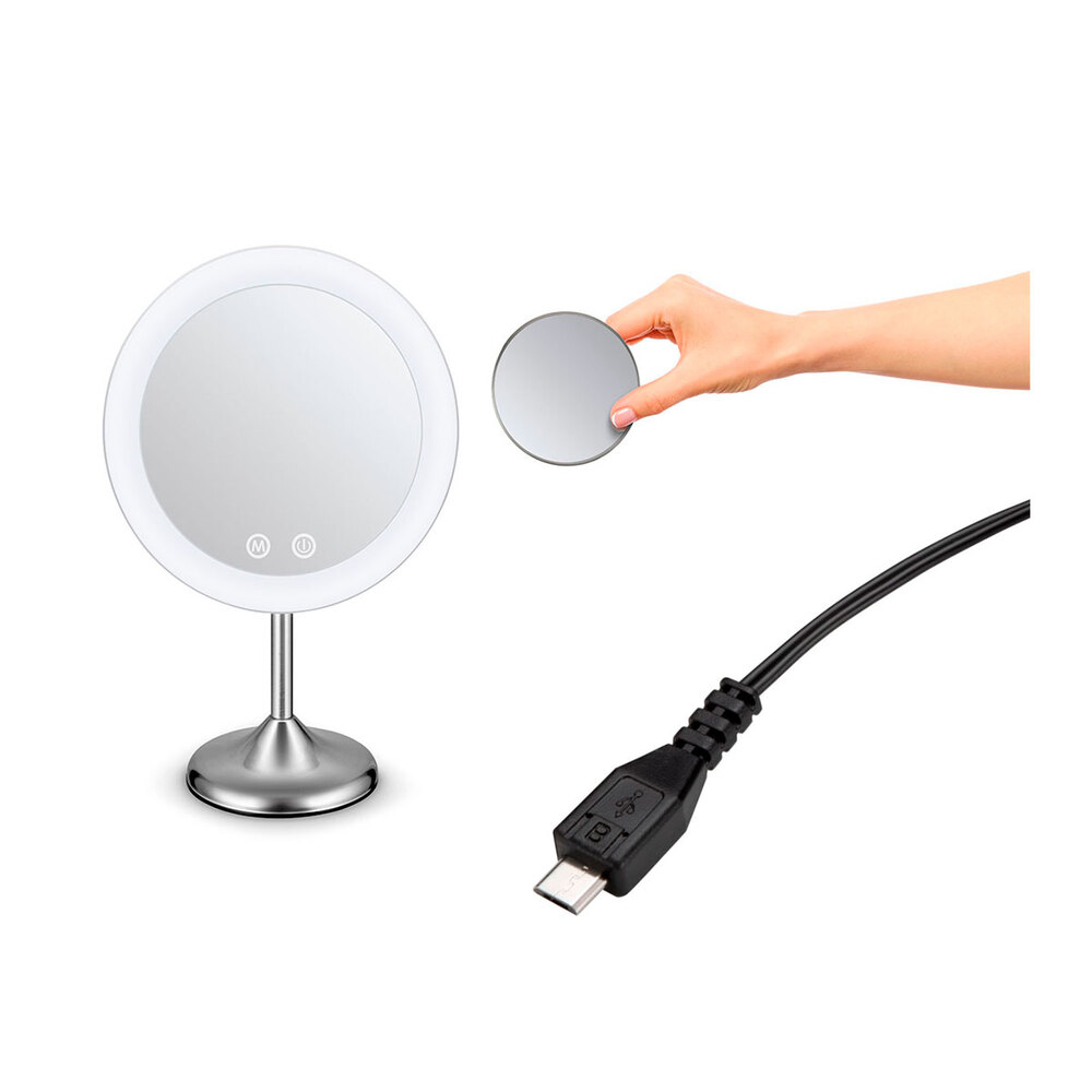 Espejo para maquillaje Conair™ con aumento y luz LED