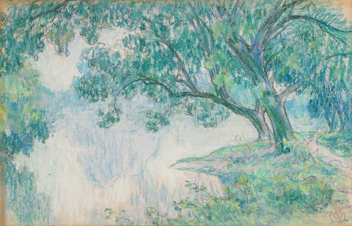 Landscape With Pond C 1896