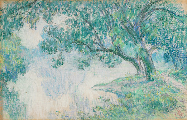 Landscape With Pond C 1896
