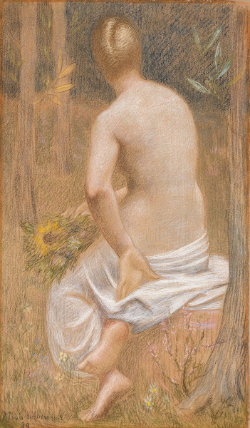 Seated Female Figure Seen from Behind 1889