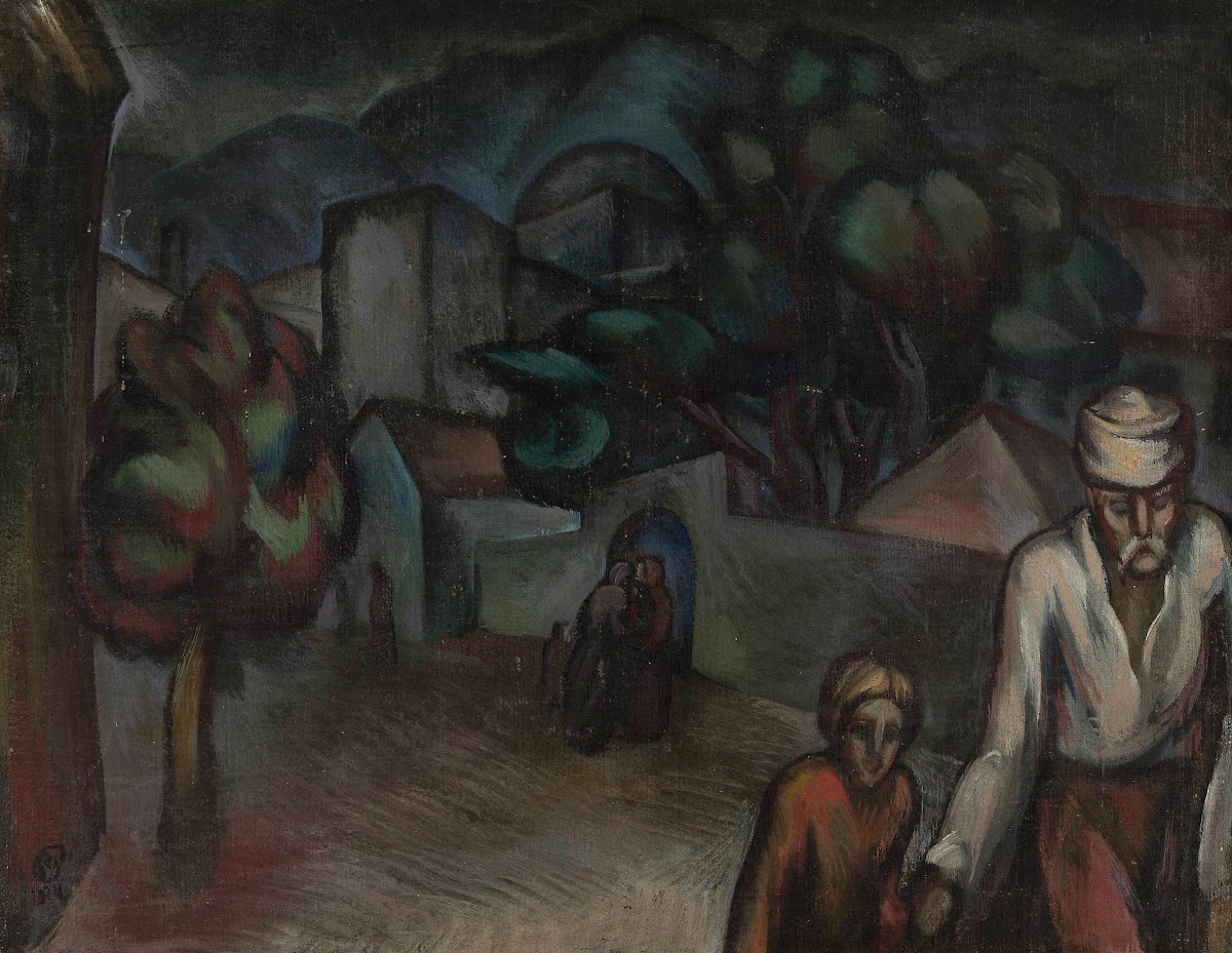 City Landscape With Figures 1924
