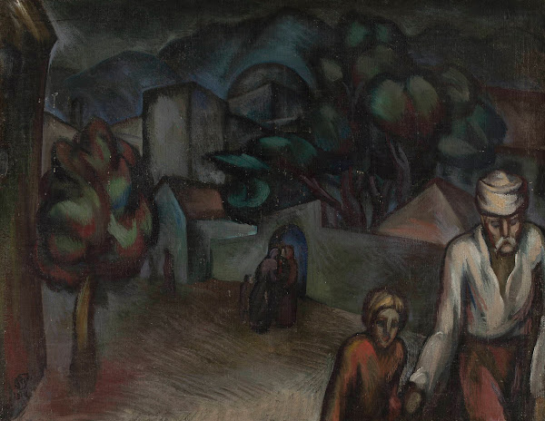 City Landscape With Figures 1924